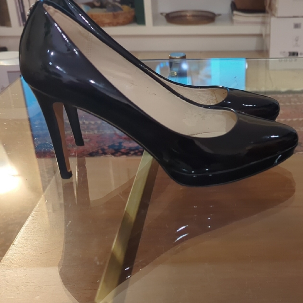 Coach Black Patent Leather Heels